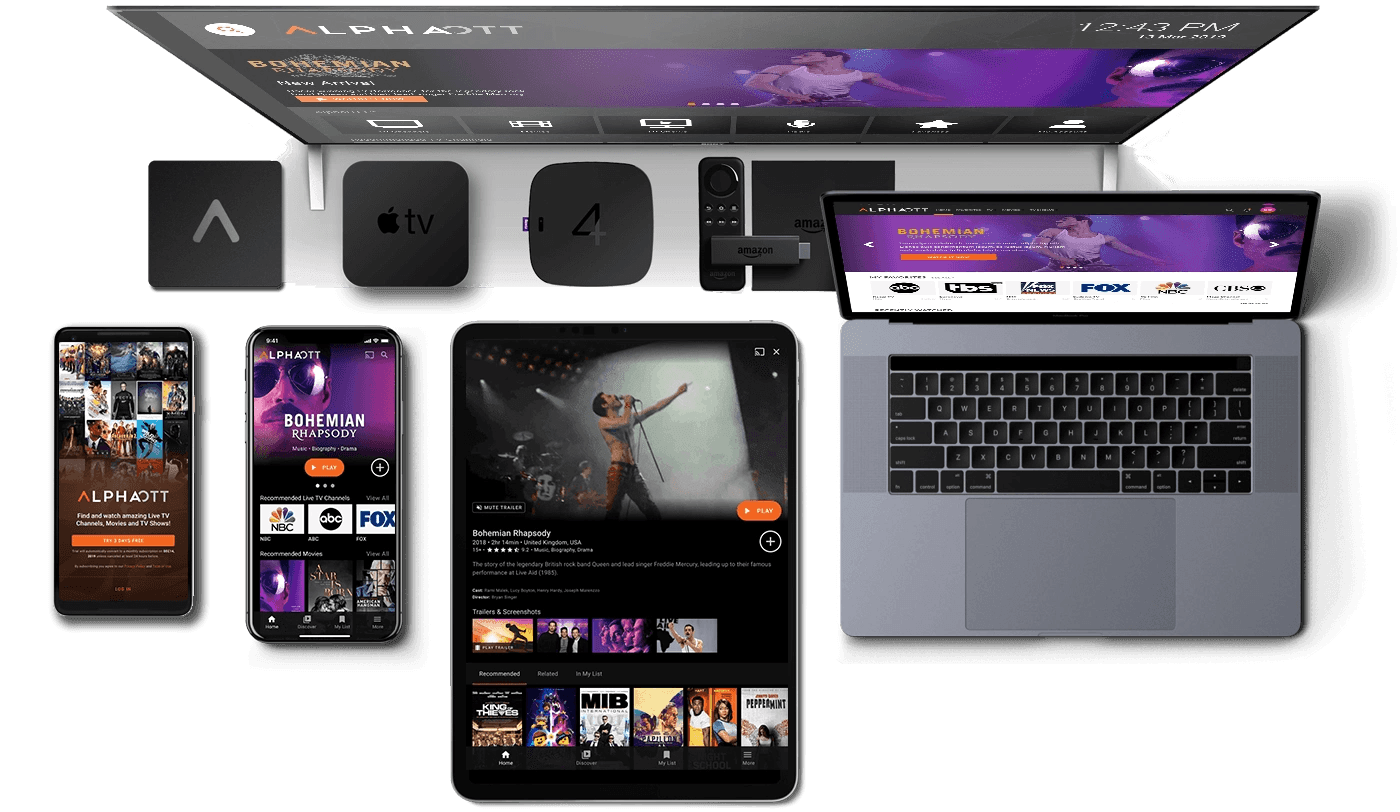 IPTVX – streama IPTV på alla enheter: Smart TV, mobil, surfplatta och laptop